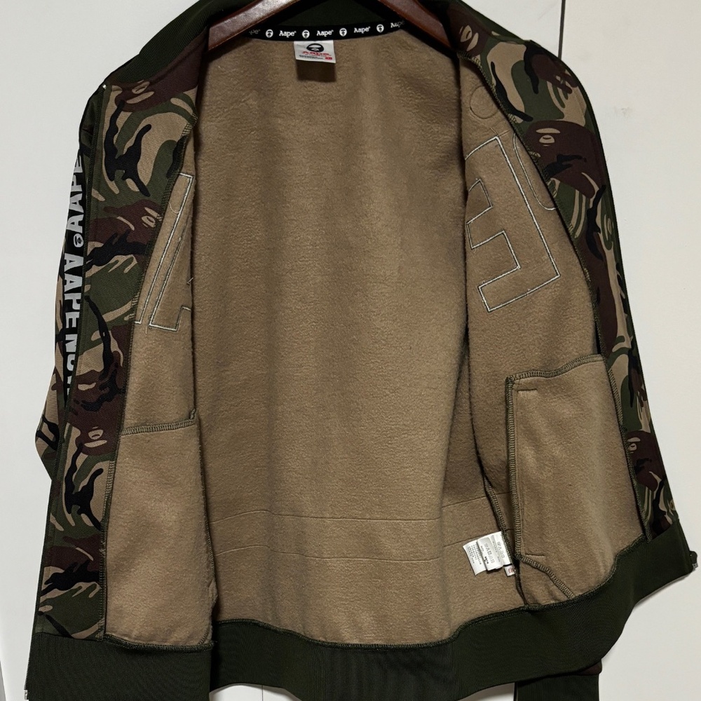 AAPE Now  by A Bathing Ape Camo Bomber Jacket - Medium - Picture 15 of 15